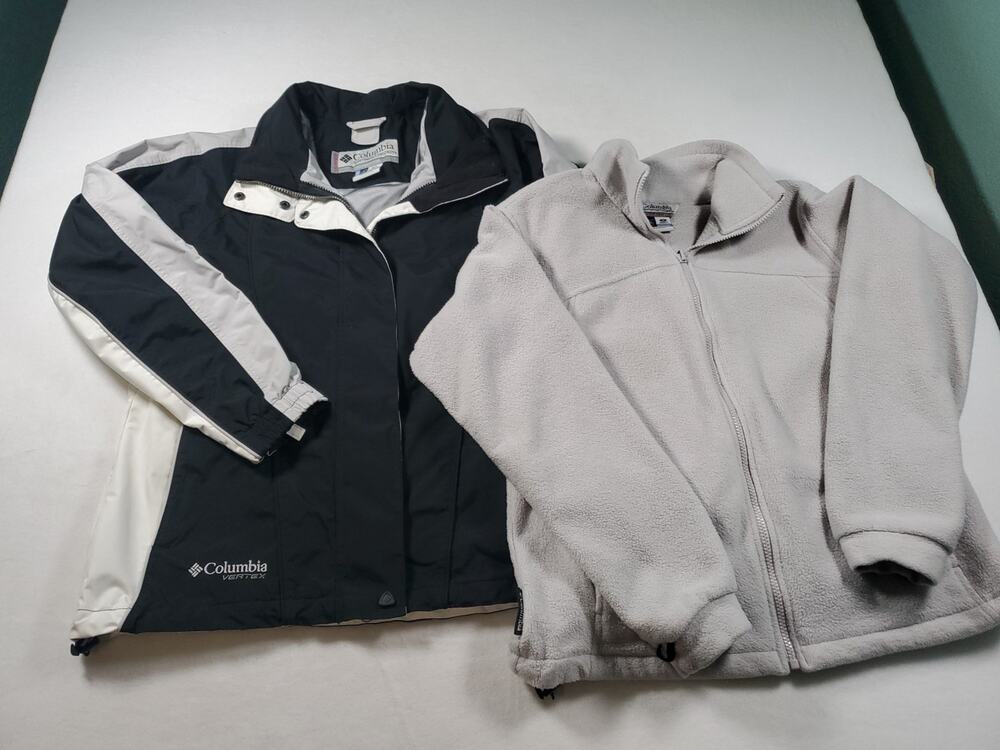 Columbia Vertex Interchange Women's 3-in-1 jacket in White and Black medium